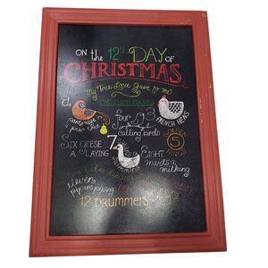 The 12 Days of Christmas Framed Art, Approx 16 x 23